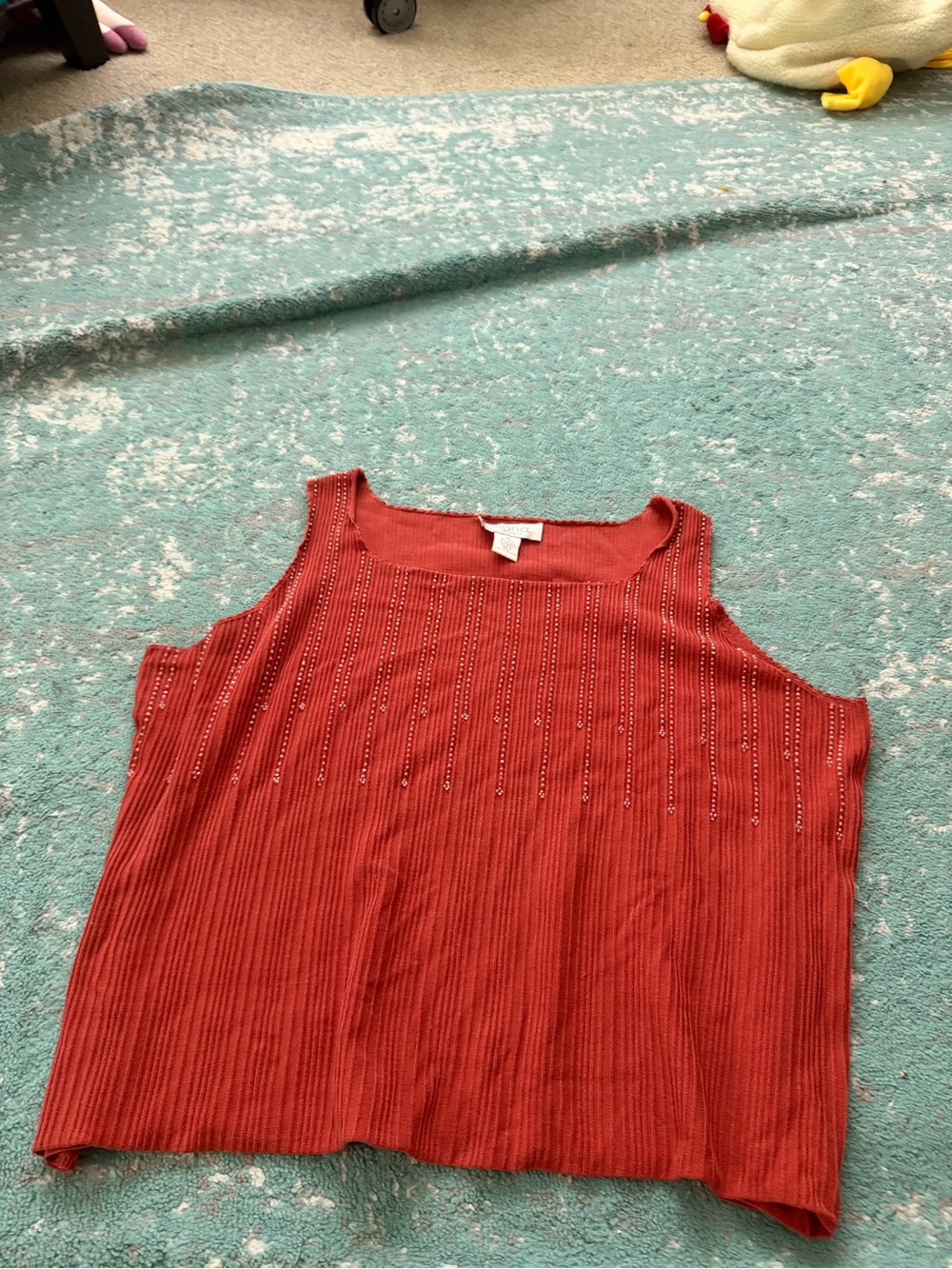 Tanner Silk beaded tank